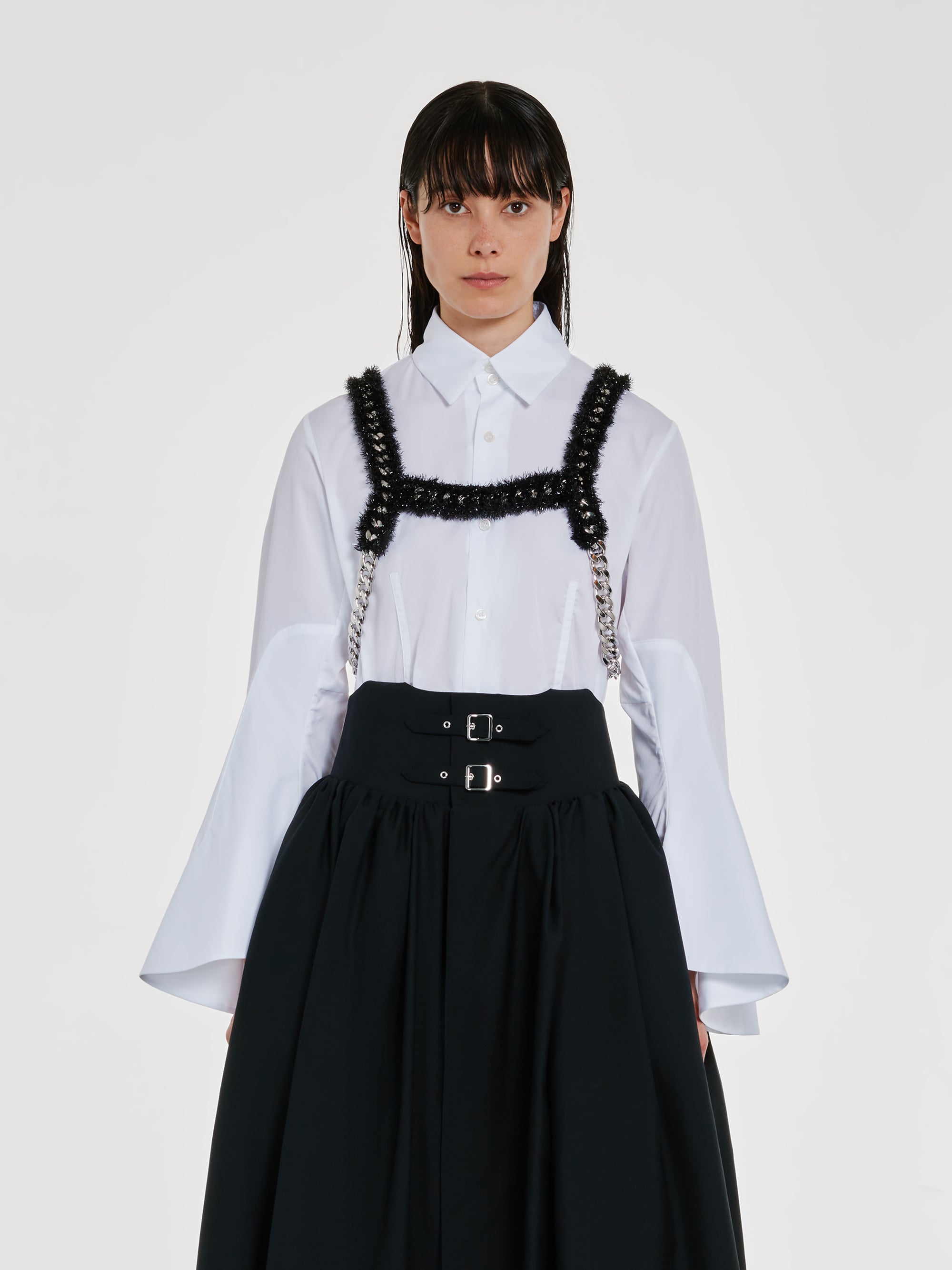 Noir Kei Ninomiya - Women’s Fur Chain Vest - (Black) view 1