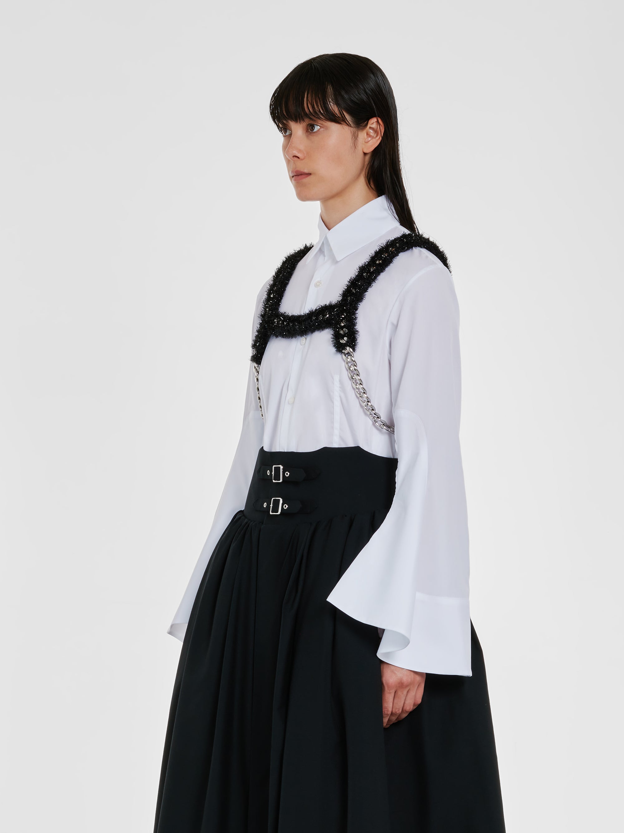 Noir Kei Ninomiya - Women’s Fur Chain Vest - (Black) view 2