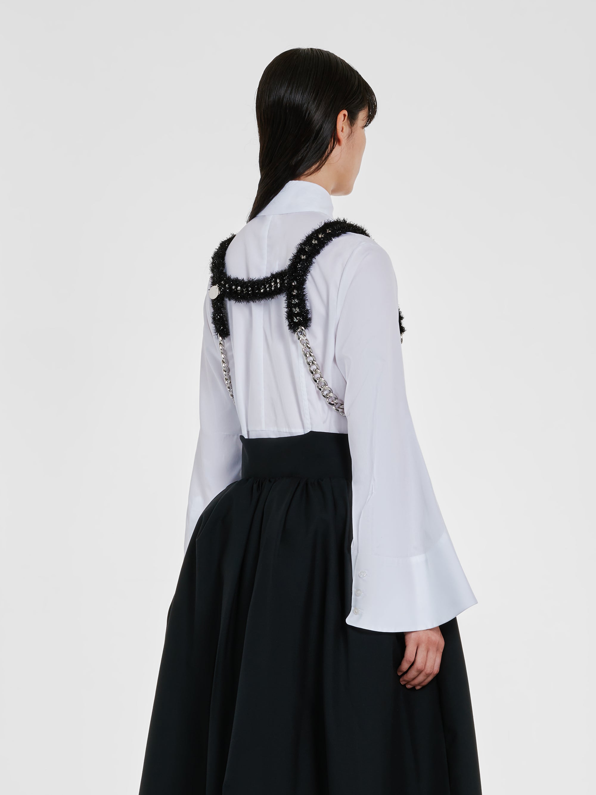 Noir Kei Ninomiya - Women’s Fur Chain Vest - (Black) view 3