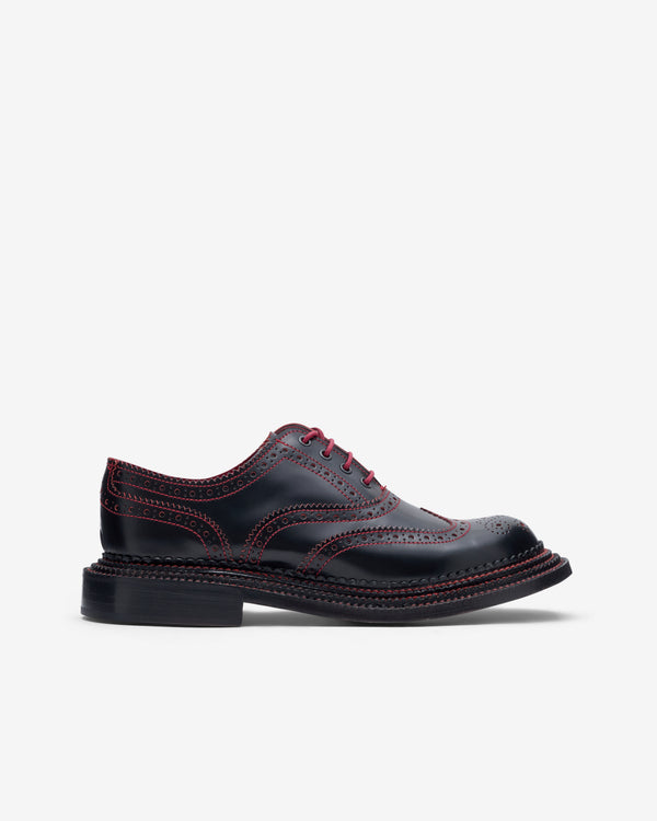 Noir Kei Ninomiya - Women's Derby Brogue Shoes - (Black/Red)