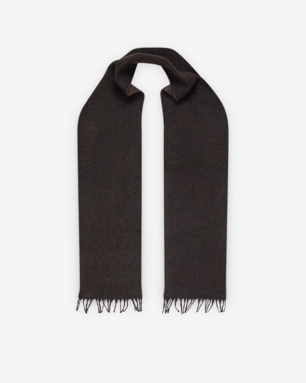 Norlha - Overfelt Yak Patch Scarf - (Natural Yak Brown)