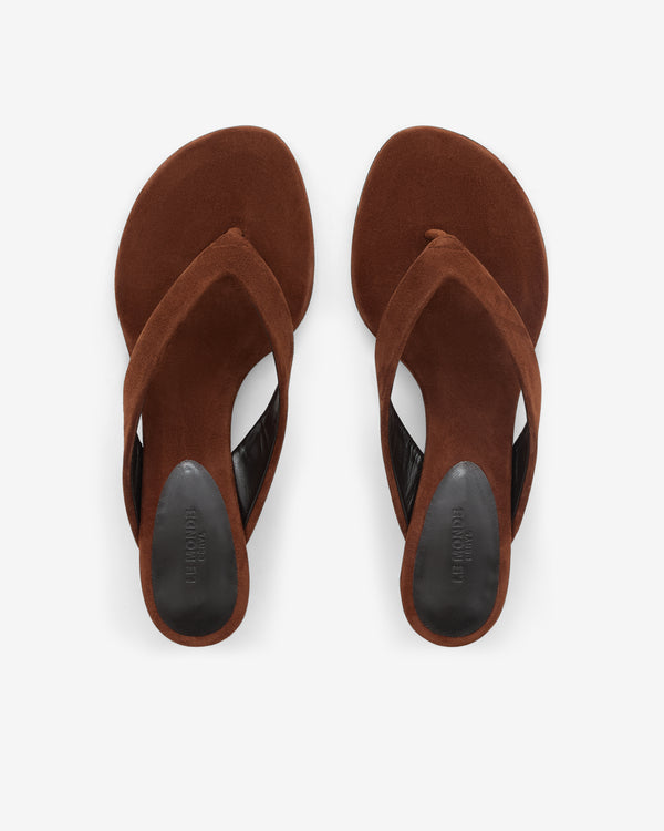 Le Monde Beryl - Women's Micro Wedge Thong Sandal - (Cinammon)