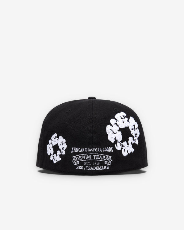 Denim Tears - Men's New Era Cotton Wreath 59/50 - (Black)