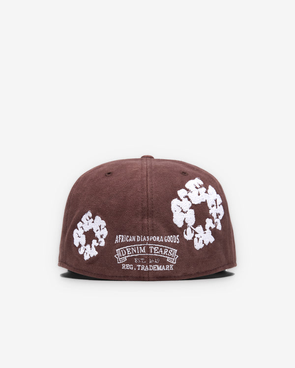 Denim Tears - Men's New Era Cotton Wreath 59/50 - (Brown)