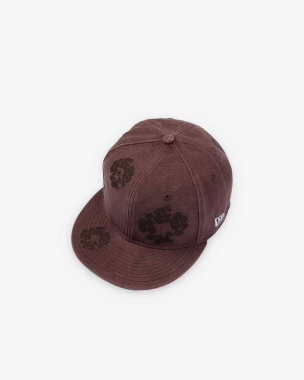 Denim Tears - Men's New Era 59/50 Mono Wreath Cap  - (Dark Brown)