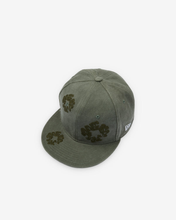 Denim Tears - Men's New Era 59/50 Mono Wreath Cap - (Green)