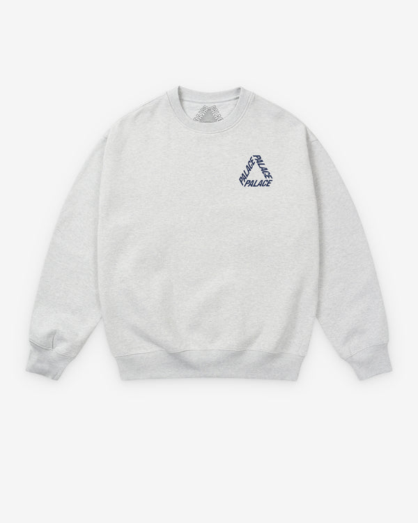 Palace - Men's OG P3 Crew - (Grey Marl)