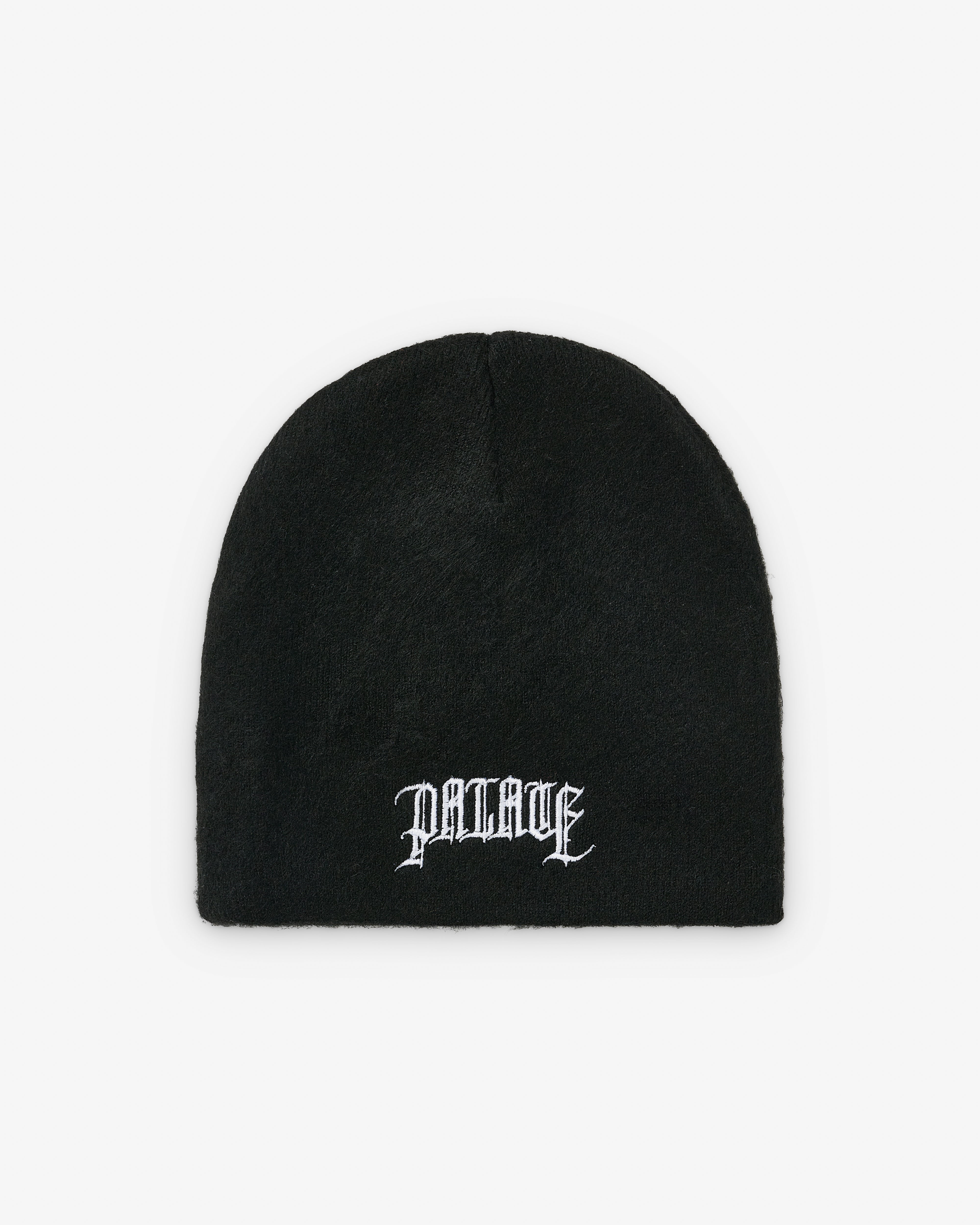 Palace: Olde English Furry Nein Cuff Beanie (Black) | DSML E-SHOP