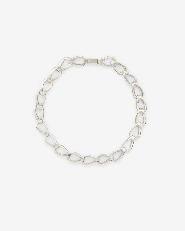Old Jewelry - Dew Loop Necklace - (Silver)