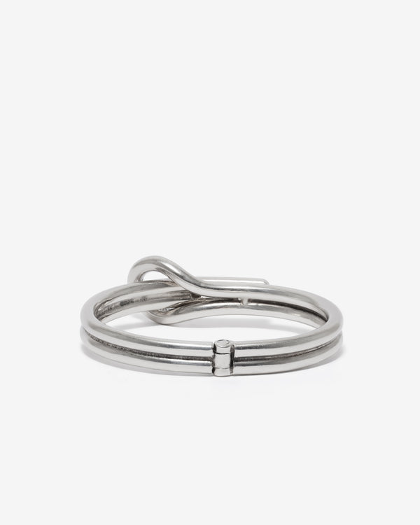 Old Jewelry - Hinged Loop Bangle - (Silver)