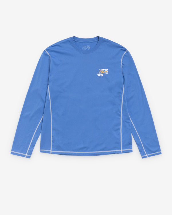 Stüssy - Men's Mountain Hardwear Longsleeve T-Shirt - (Blue)