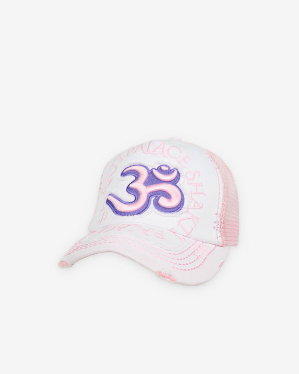 Palace - Men's Om Distressed Trucker - (White)