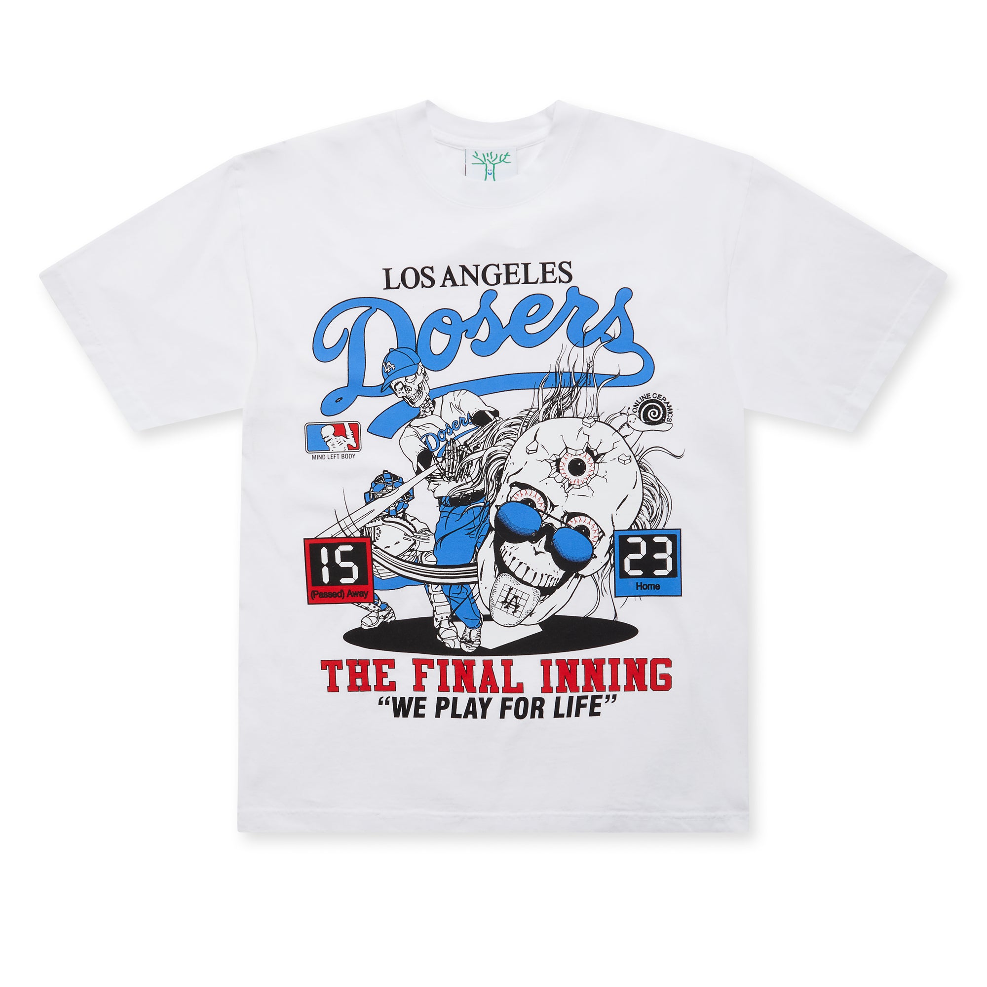 Online Ceramics - Dosers ’The Final Inning’ Tee - (White) view 1