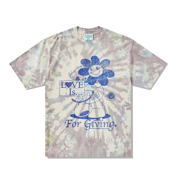 Online Ceramics - Men's Love Is For Giving Tee - (Hand Dyed)