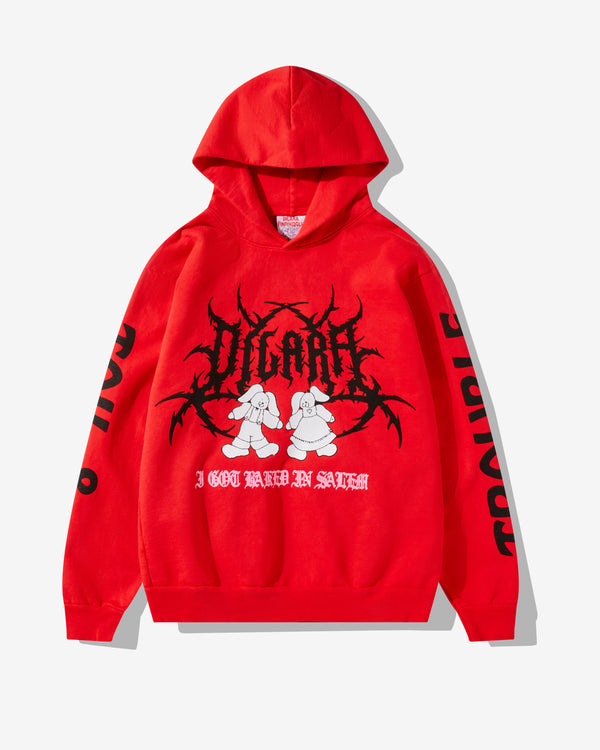 Online Ceramics - Dilara Women's Toil And Trouble Hoodie - (Red)