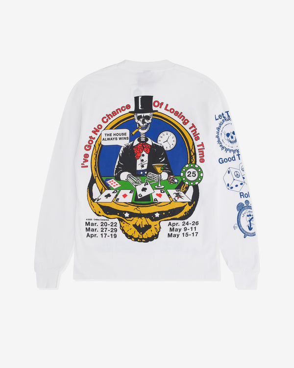 Online Ceramics - Men’s Death Smiles At Us All Long Sleeves Tee - (White)