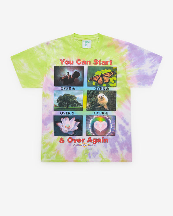 Online Ceramics - Over & Over & Over T-Shirt - (Tie Dye)