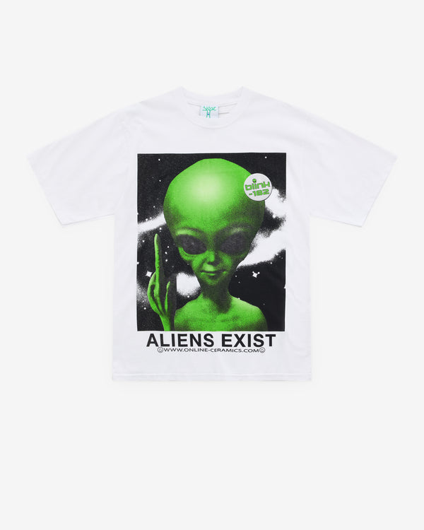 Online Ceramics - Men's Blink 182 Aliens Exist T-Shirt - (White)