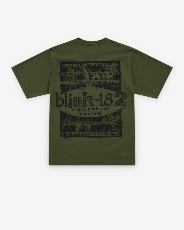 Online Ceramics - Men's Blink 182 Whats My Age Again? T-Shirt - (Green)