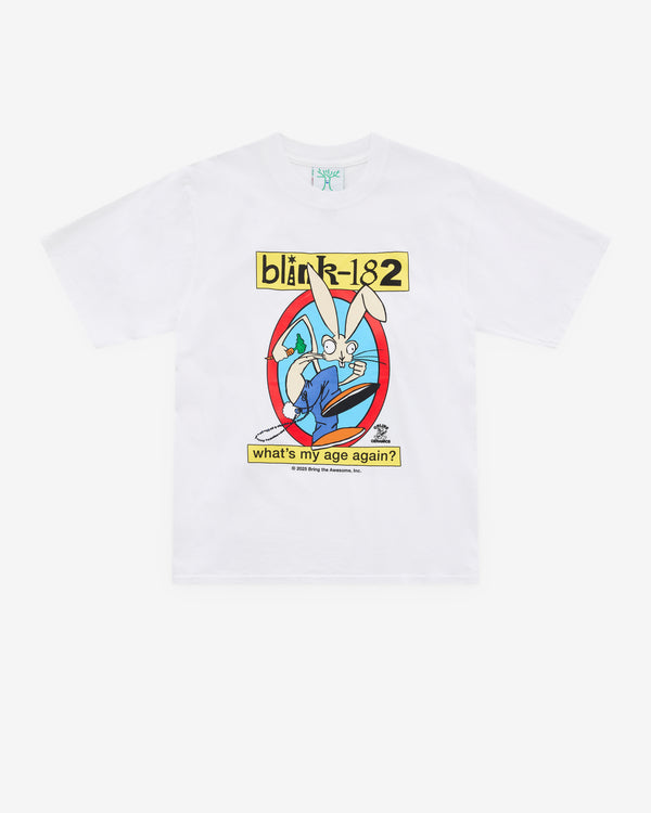 Online Ceramics - Men's Blink 182 Whats My Age Again? T-Shirt - (White)