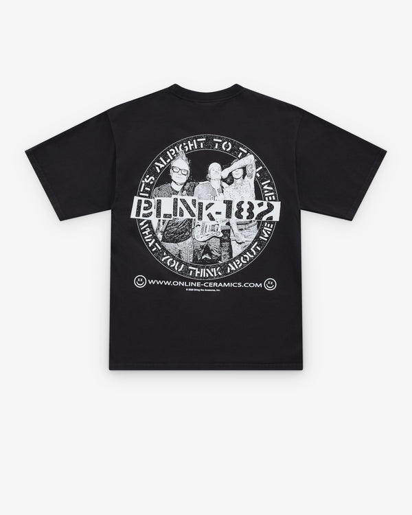 Online Ceramics - Men's Blink 182 I Guess This Is Grow T-Shirt - (Off Black)