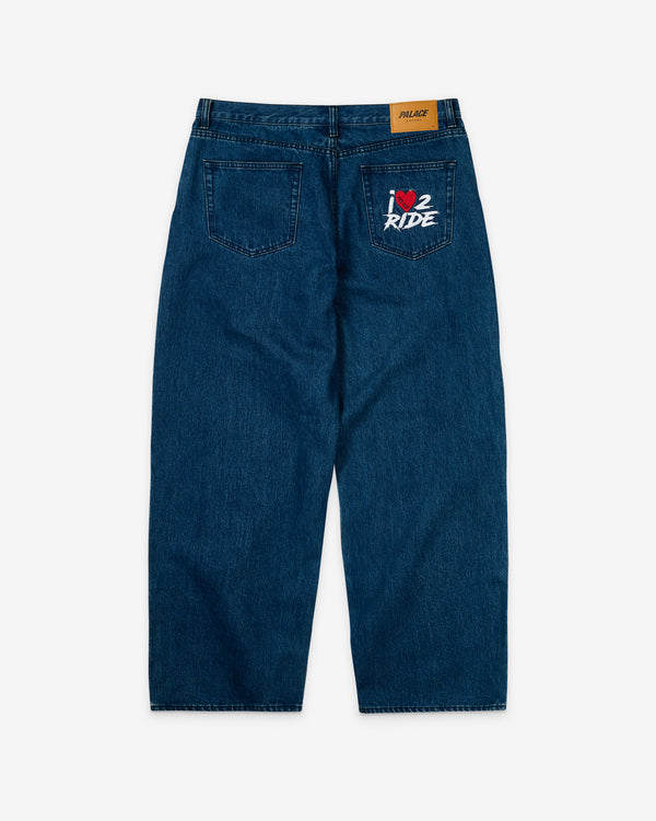 Palace - Men's On Ya Bike P90 Baggy Jean - (Indigo)