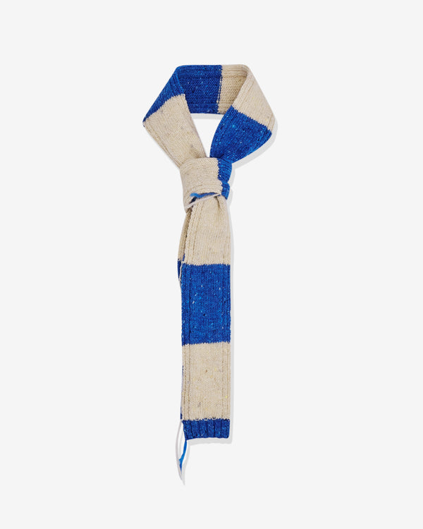 Oscar Ouyang - Men's Cornish Mug Stripe Knitted Tie - (Blue)