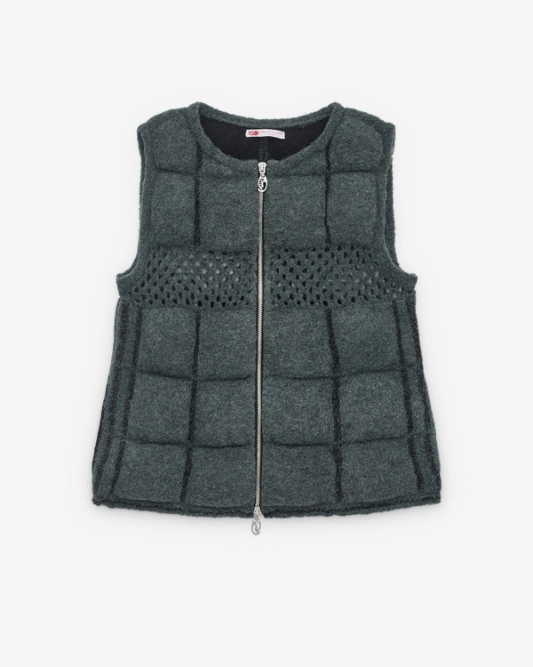 Oscar Ouyang - Men’s Puffer Gilet With Mesh - (Teal)