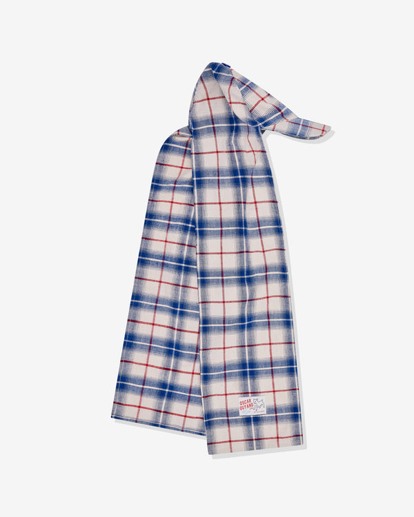 Oscar Ouyang - Men's Tartan Scarf Cap - (Blue)