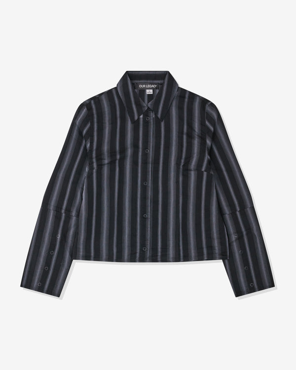 Our Legacy - Women's Auto Shirt - (Noir Stripe Sheer)