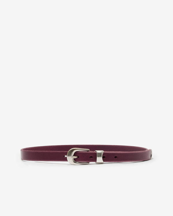 Our Legacy - Men's 2 Cm Belt - (Shadow Burgundy)