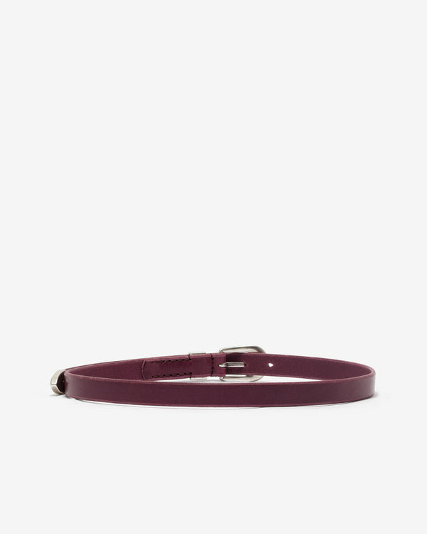 Our Legacy - Men's 2 Cm Belt - (Shadow Burgundy)