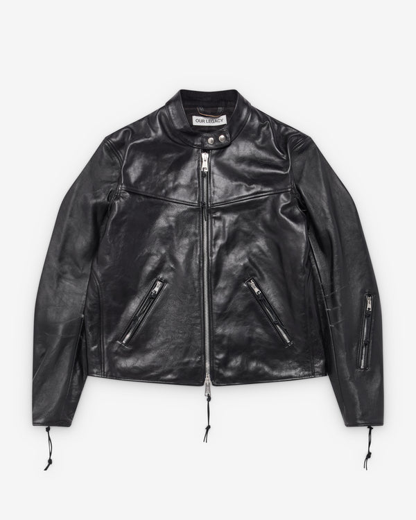Our Legacy - Men's Yurei Jacket - (Whisker Black Buffed Lambskin)