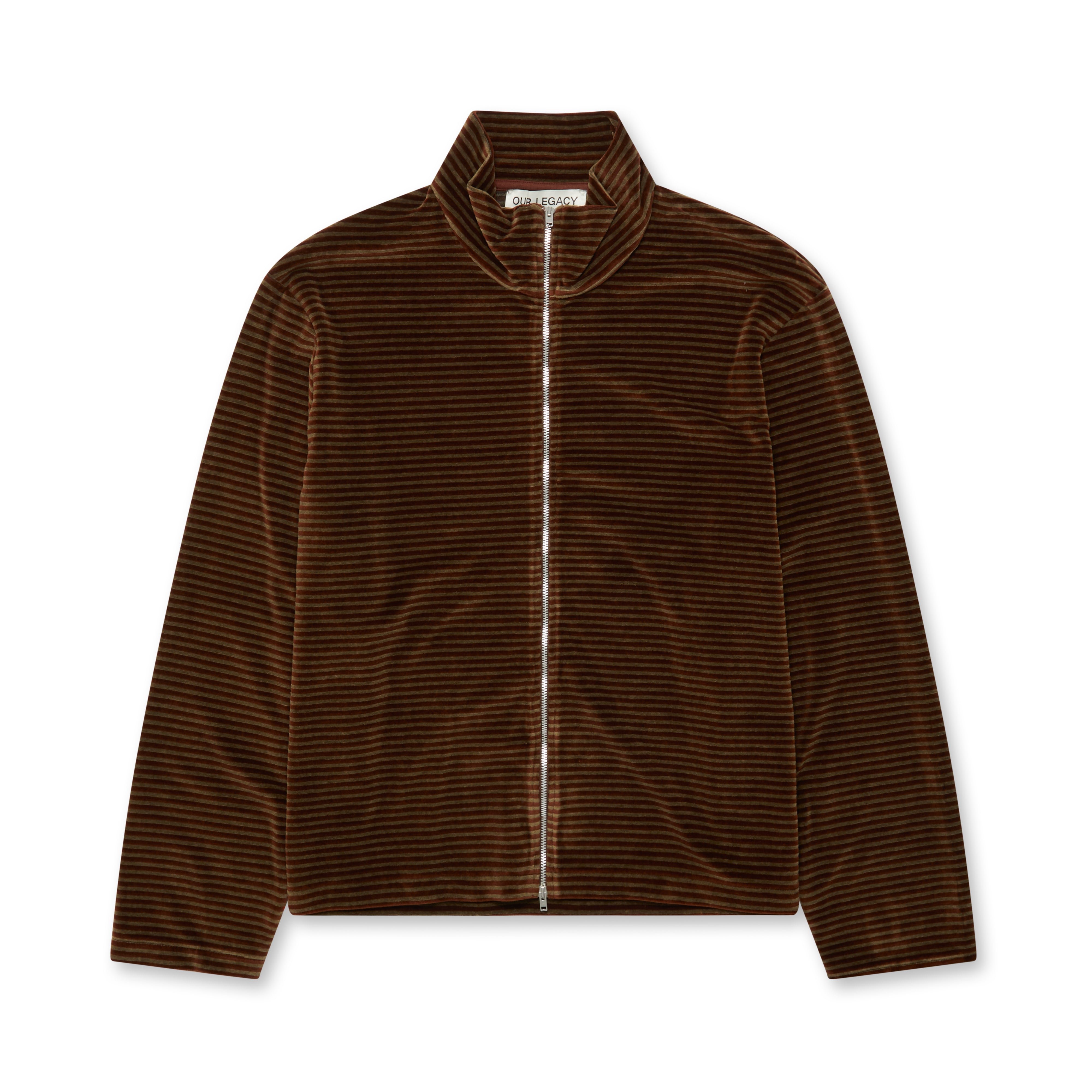 Our Legacy - Men’s Shrunken Full Zip Polo - (Brown)