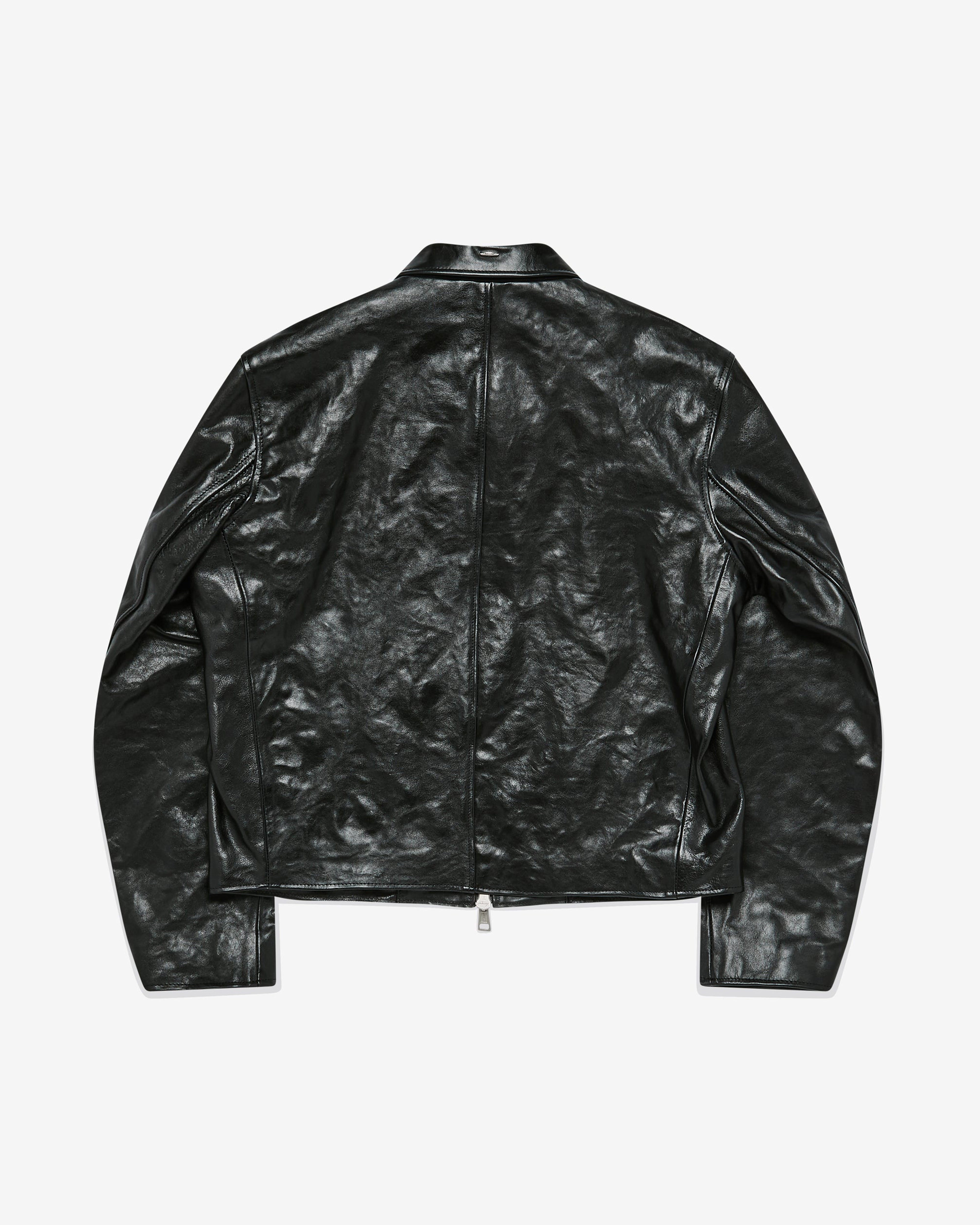 OUR LEGACY MINI JACKET サイズ48 Our Legacy: Men's Mini Jacket (Top Dyed Black Leather