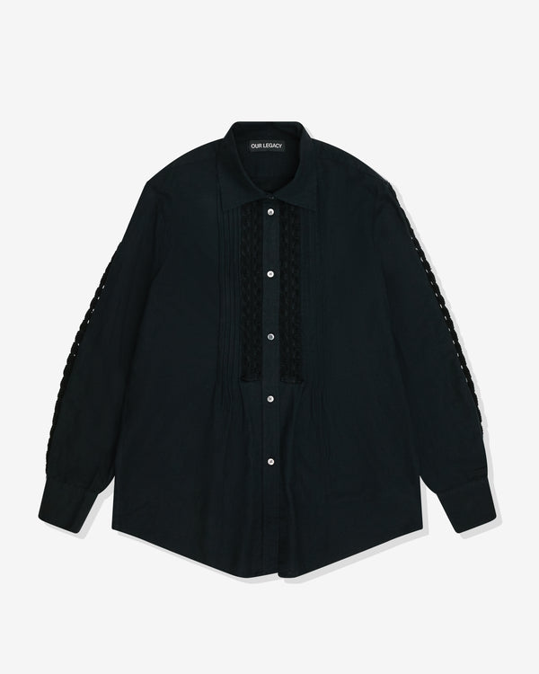 Our Legacy - Women's Sincere Shirt - (Pleated Black Kitchen Weave)