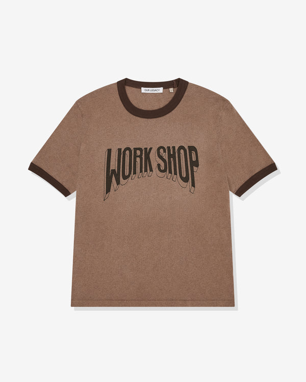 Our Legacy - Men's Workshop Ringer T-Shirt - (Overdyed Earth)