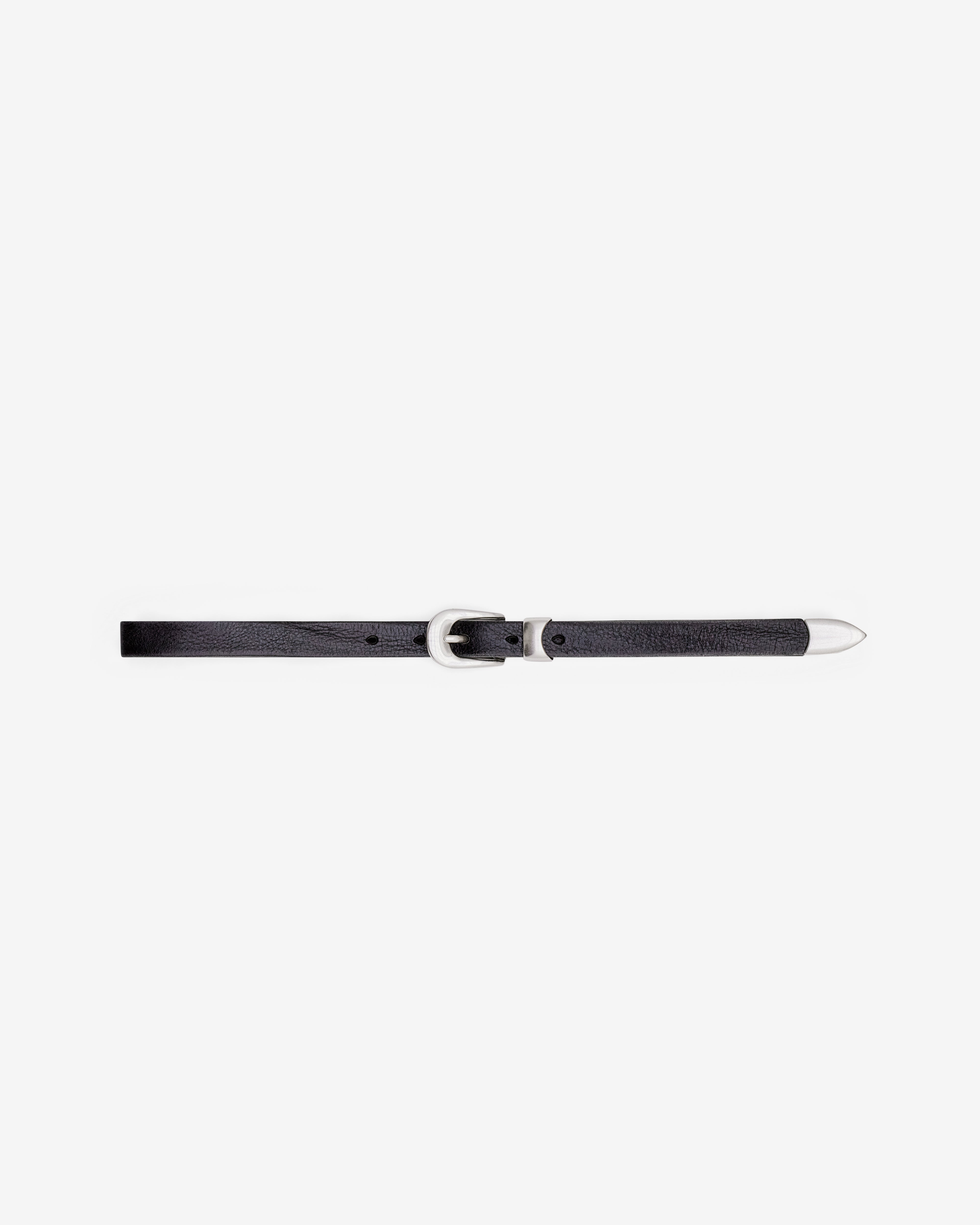 Our Legacy: Men's 2cm Belt (Black Leather) | Dover Street Market