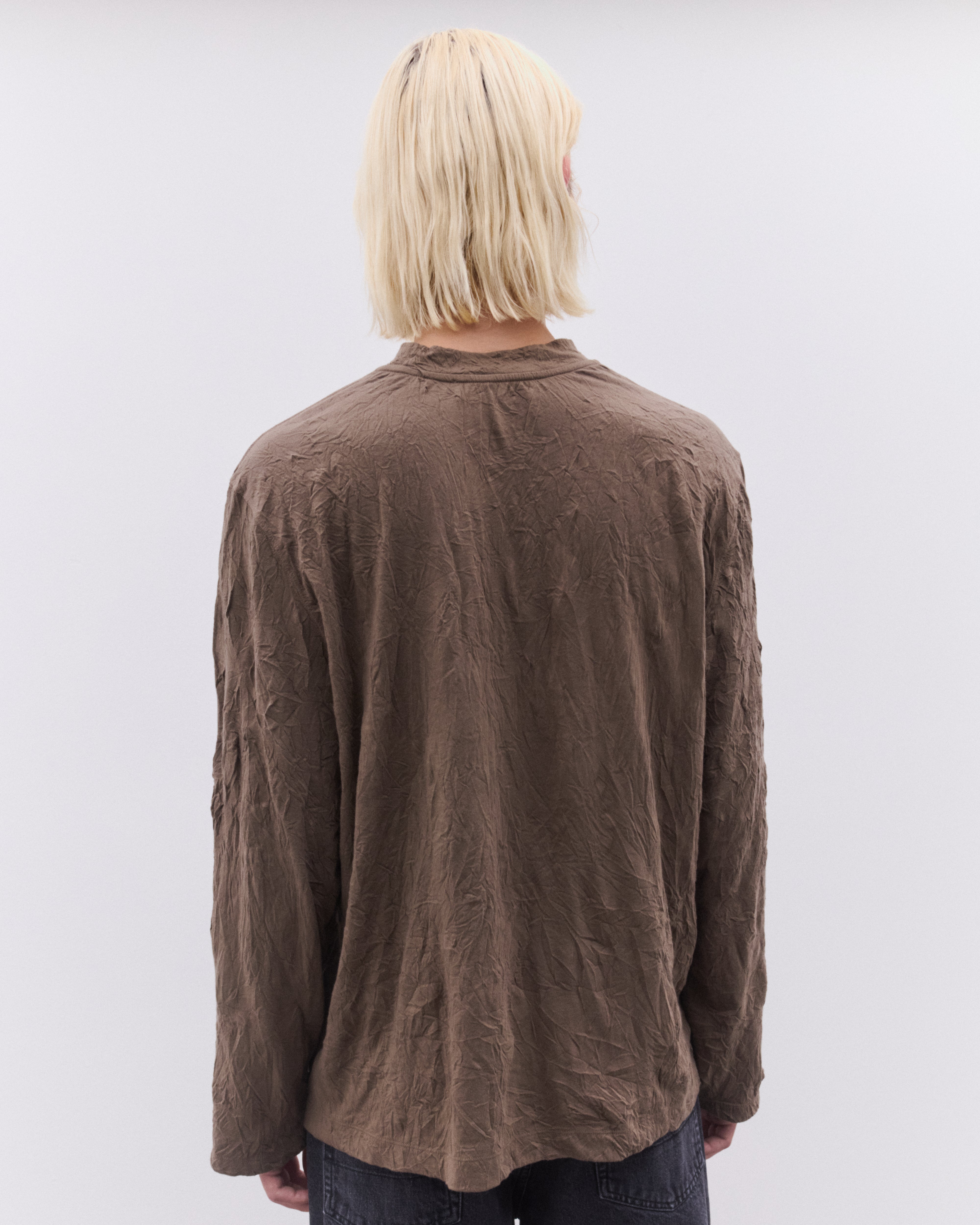 Our Legacy: Men's Big Long Sleeve (Olive Crinkle Jersey