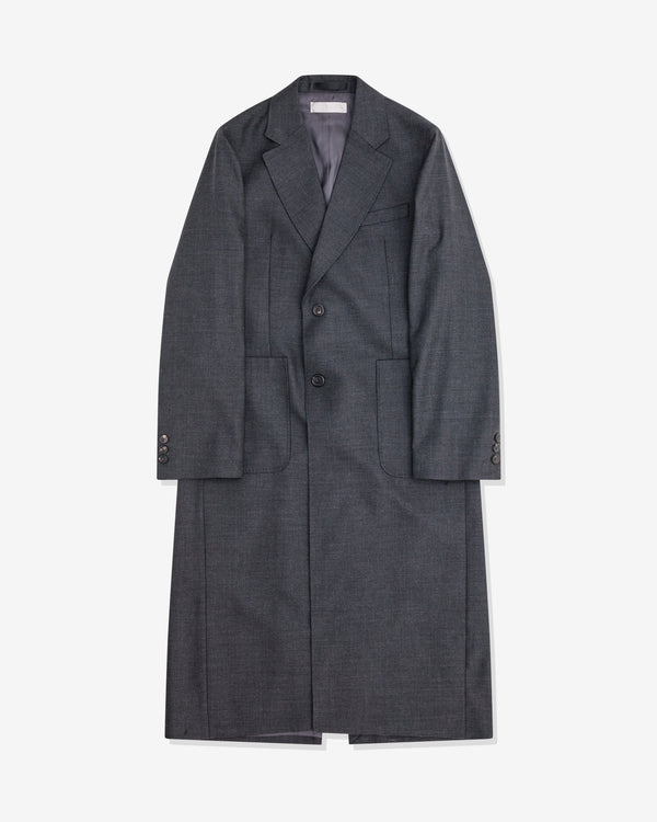 Our Legacy - Men's Robe Overcoat - (Premium Charcoal Office Wool)