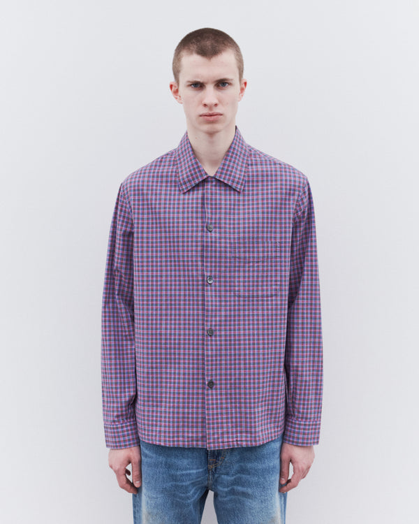 Our Legacy - Men's Heusen Shirt - (Venice Check Almost Seersucker)