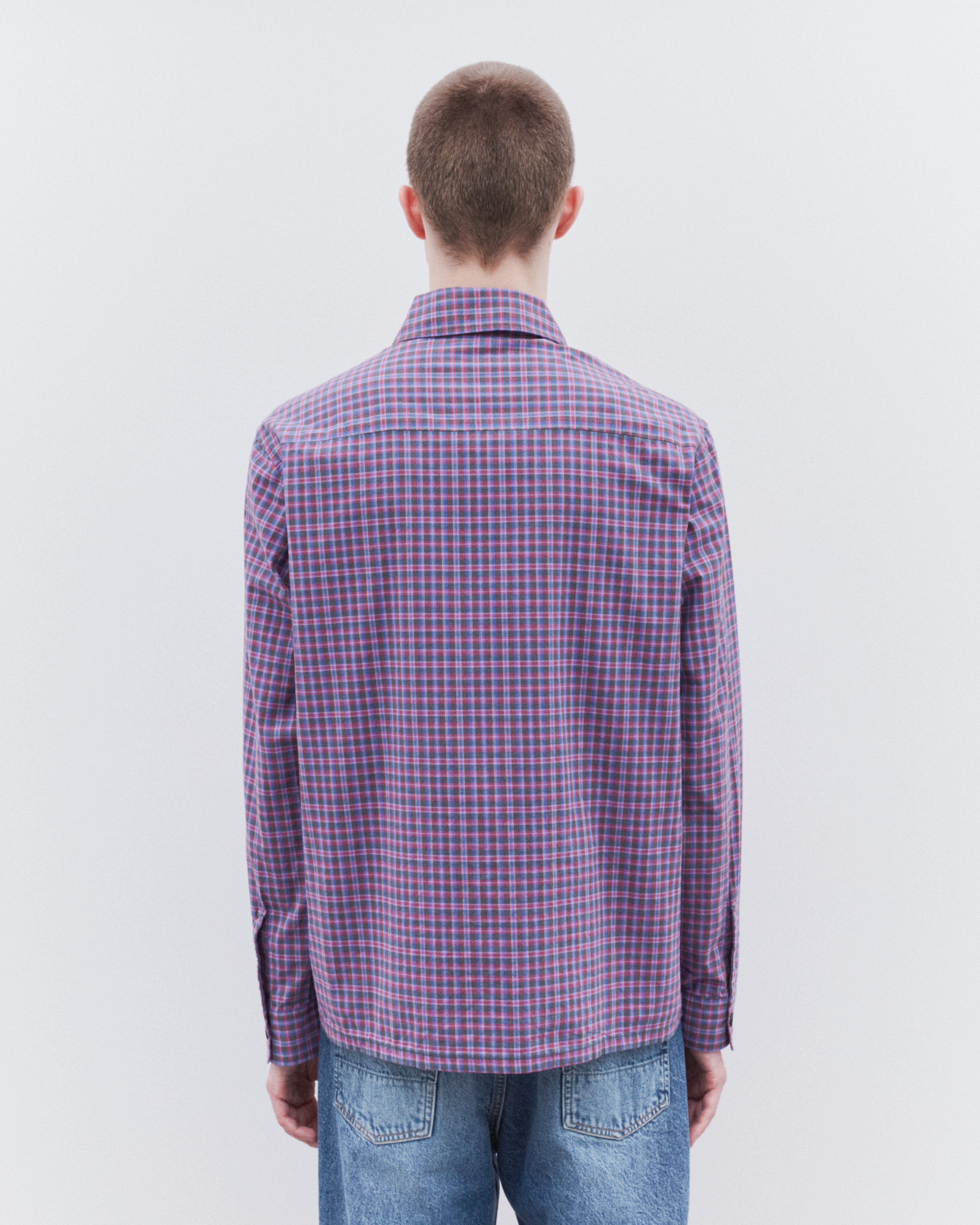 Our Legacy: Men's Heusen Shirt (Venice Check Almost Seersucker