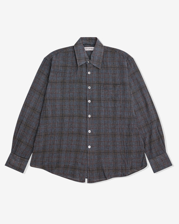 Our Legacy - Men's Above Shirt - (Bazaar Check Breeze Weave)