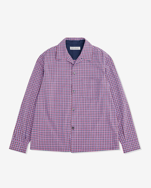 Our Legacy - Men's Heusen Shirt - (Venice Check Almost Seersucker)