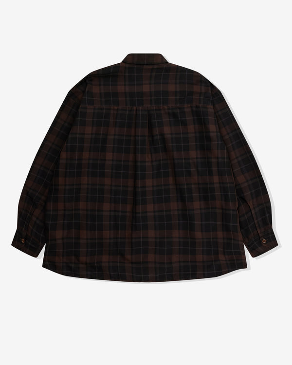 Our Legacy - Men’s Borrowed Shirt - (Black Sheer Shadow Check)