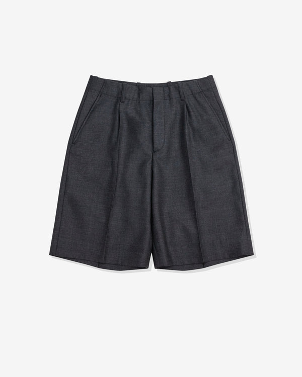 Our Legacy - Men's Borrowed Shorts - (Premium Charcoal Office Wool)