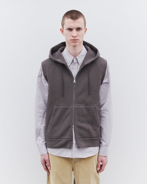 Our Legacy - Men’s Motor Hood Vest - (French Sun Fade Hefty Fleece)