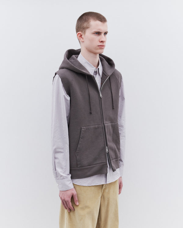 Our Legacy - Men’s Motor Hood Vest - (French Sun Fade Hefty Fleece)