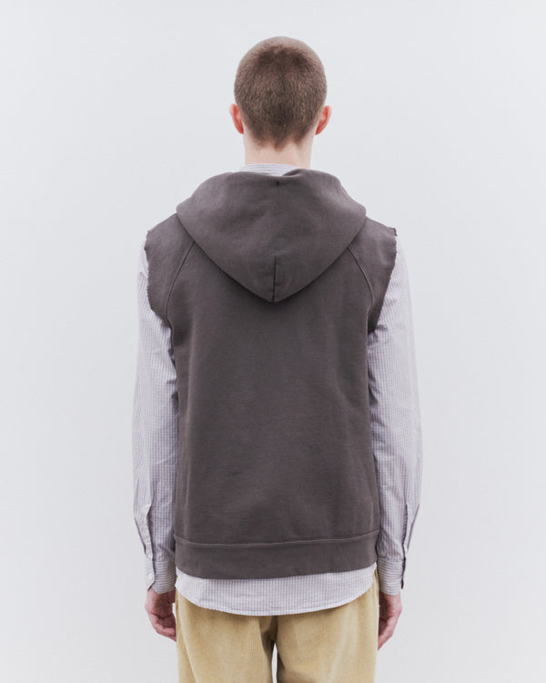 Our Legacy - Men’s Motor Hood Vest - (French Sun Fade Hefty Fleece)