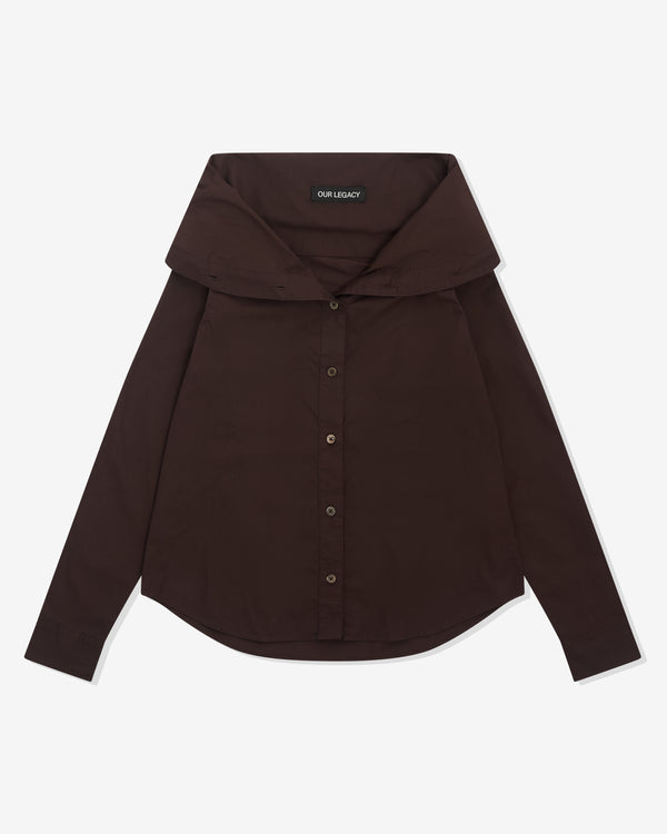Our Legacy - Women’s Kaonashi Shirt - (Hefty Brown Coarse Poplin)